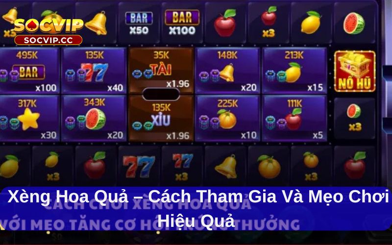 Xèng Hoa Quả – Cách Tham Gia Và Mẹo Chơi Hiệu Quả Nhất 6 Hướng dẫn cách chơi xèng hoa quả